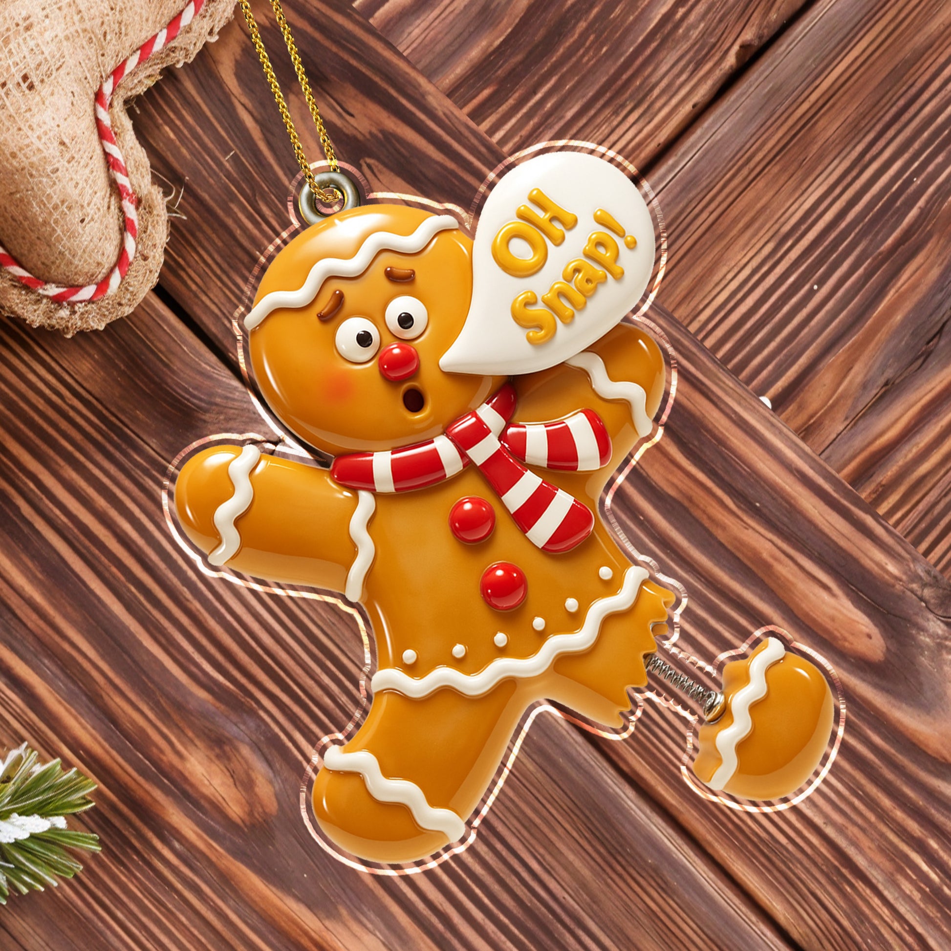 Oh Snap! Broken Leg Gingerbread Man