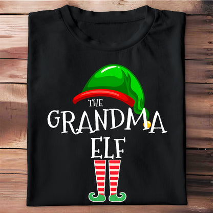 The Grandma Elf With Festive Hat And Shoes