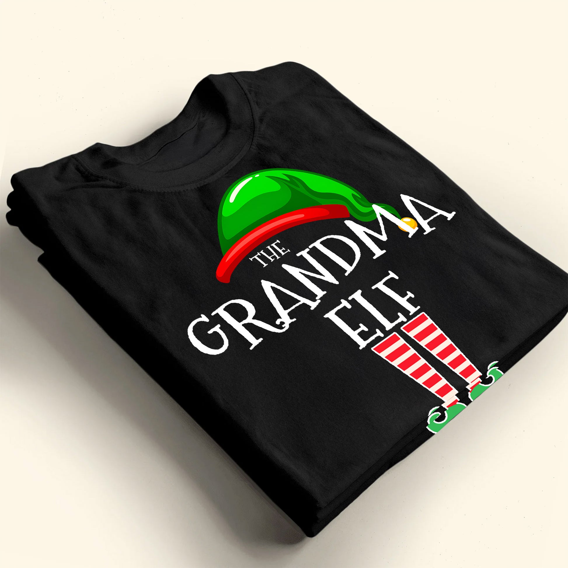 The Grandma Elf With Festive Hat And Shoes