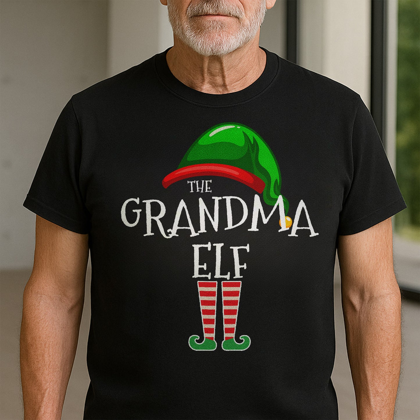 The Grandma Elf With Festive Hat And Shoes