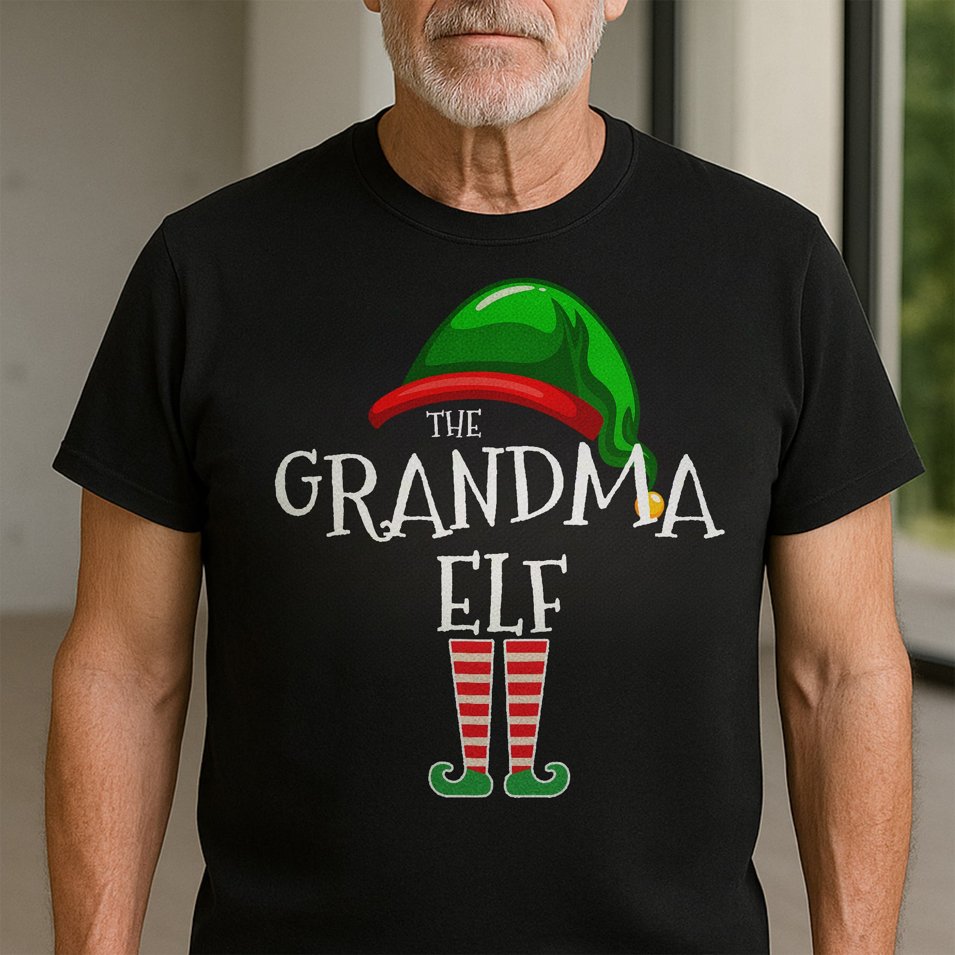 The Grandma Elf With Festive Hat And Shoes