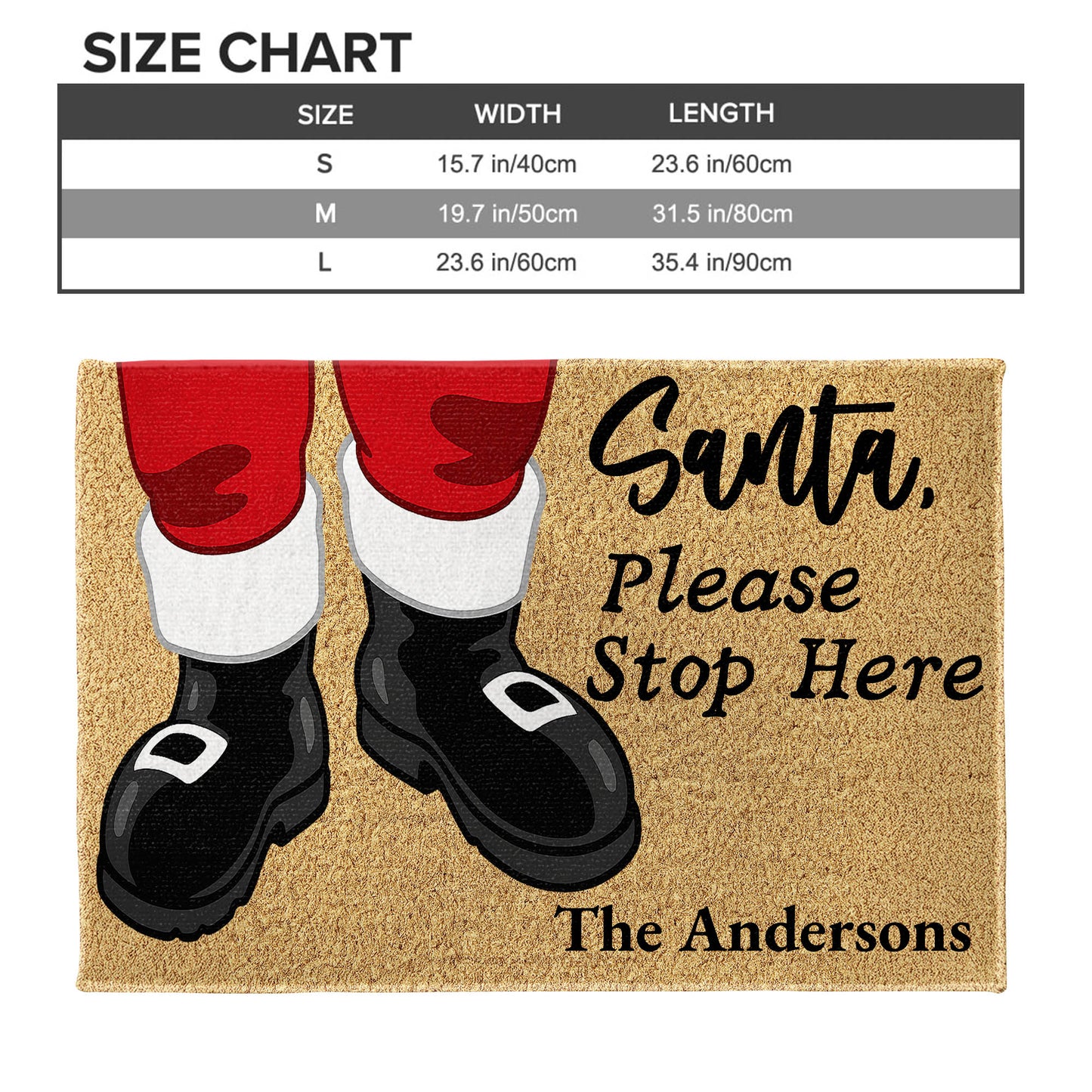 Santa Please Stop Here With Santa's Boots