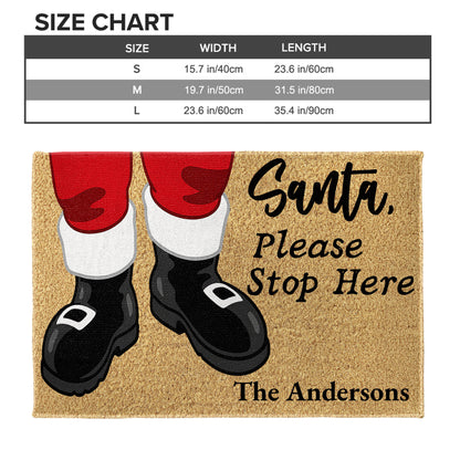 Santa Please Stop Here With Santa's Boots