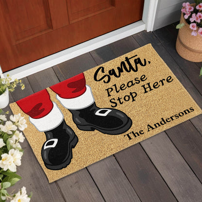 Santa Please Stop Here With Santa's Boots