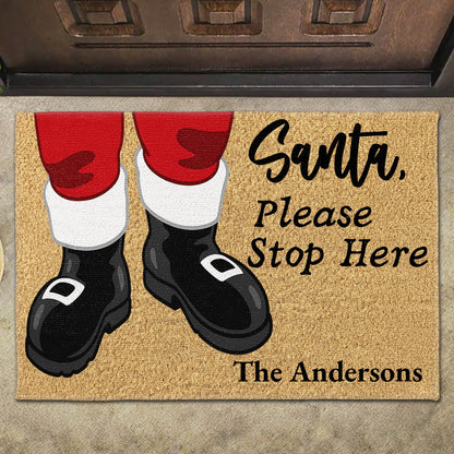 Santa Please Stop Here With Santa's Boots