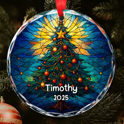 Stunning Stained Glass Style Christmas Tree