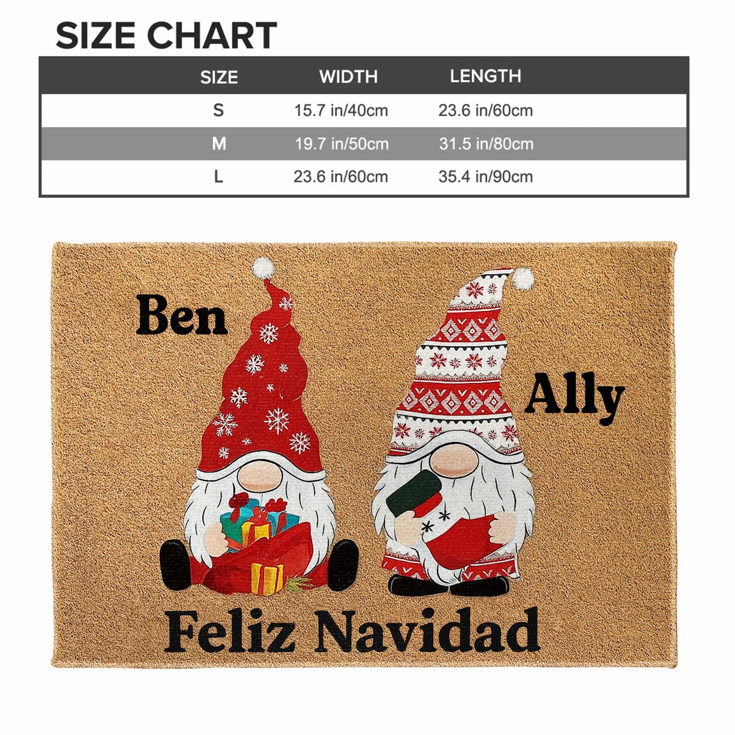 Feliz Navidad Santa Claus and Gifts