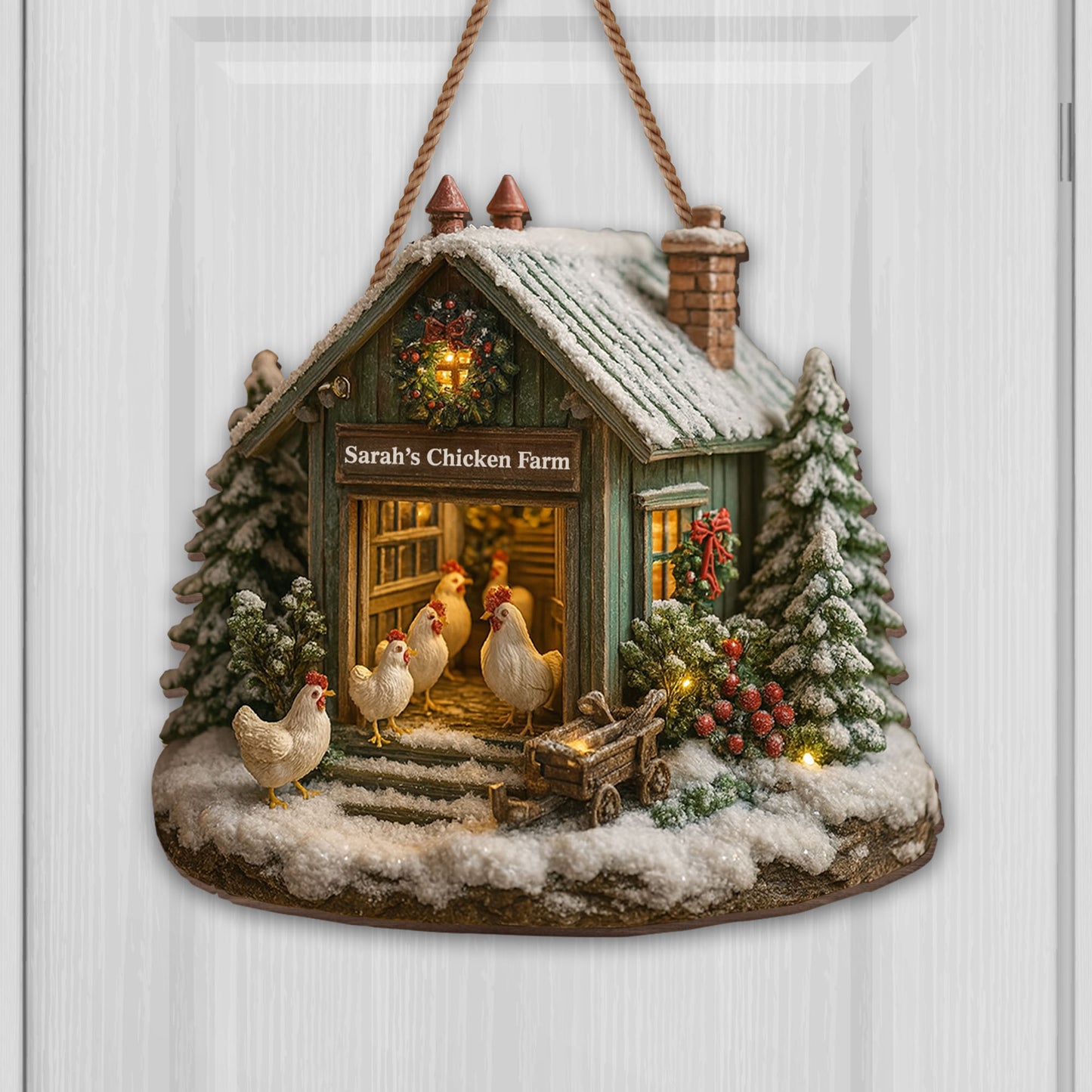 Sarah’s Chicken Farm, Chicken And Farmhouse