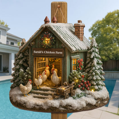 Sarah’s Chicken Farm, Chicken And Farmhouse