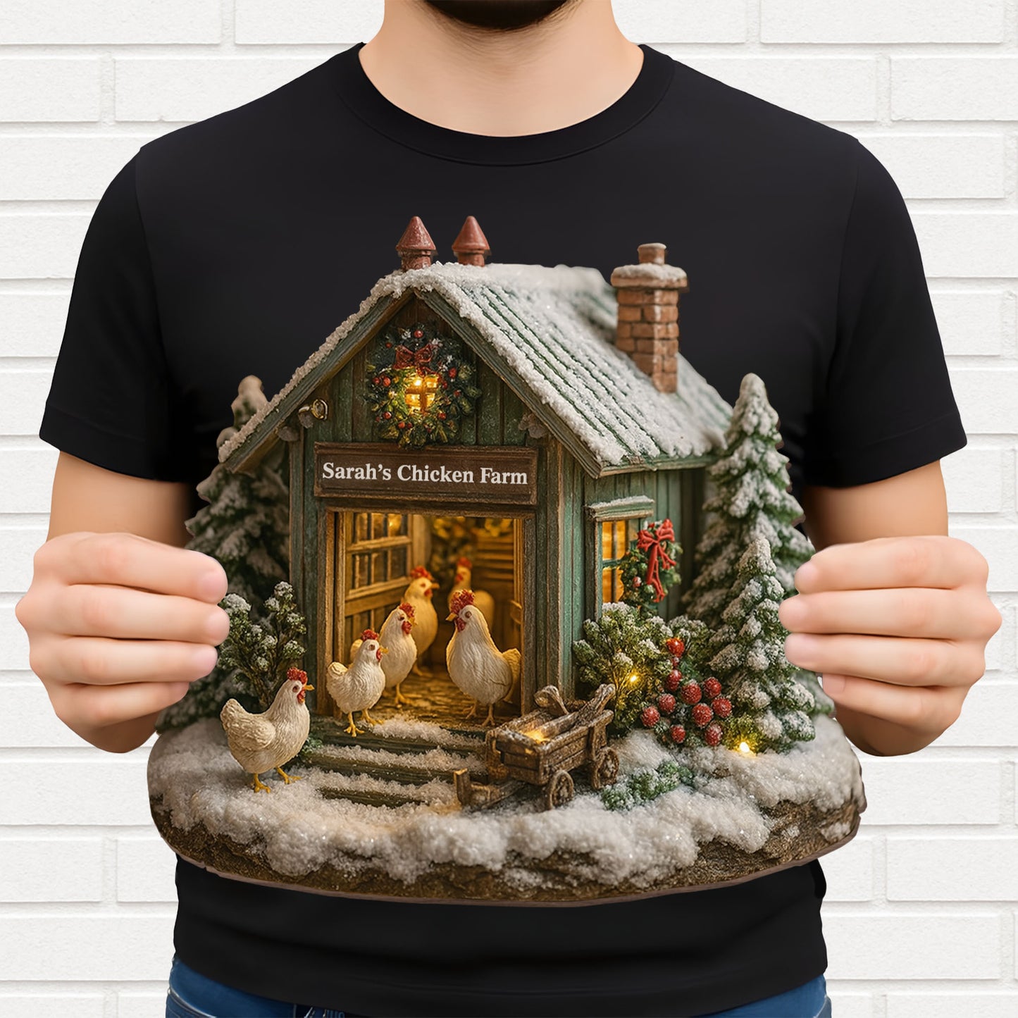 Sarah’s Chicken Farm, Chicken And Farmhouse