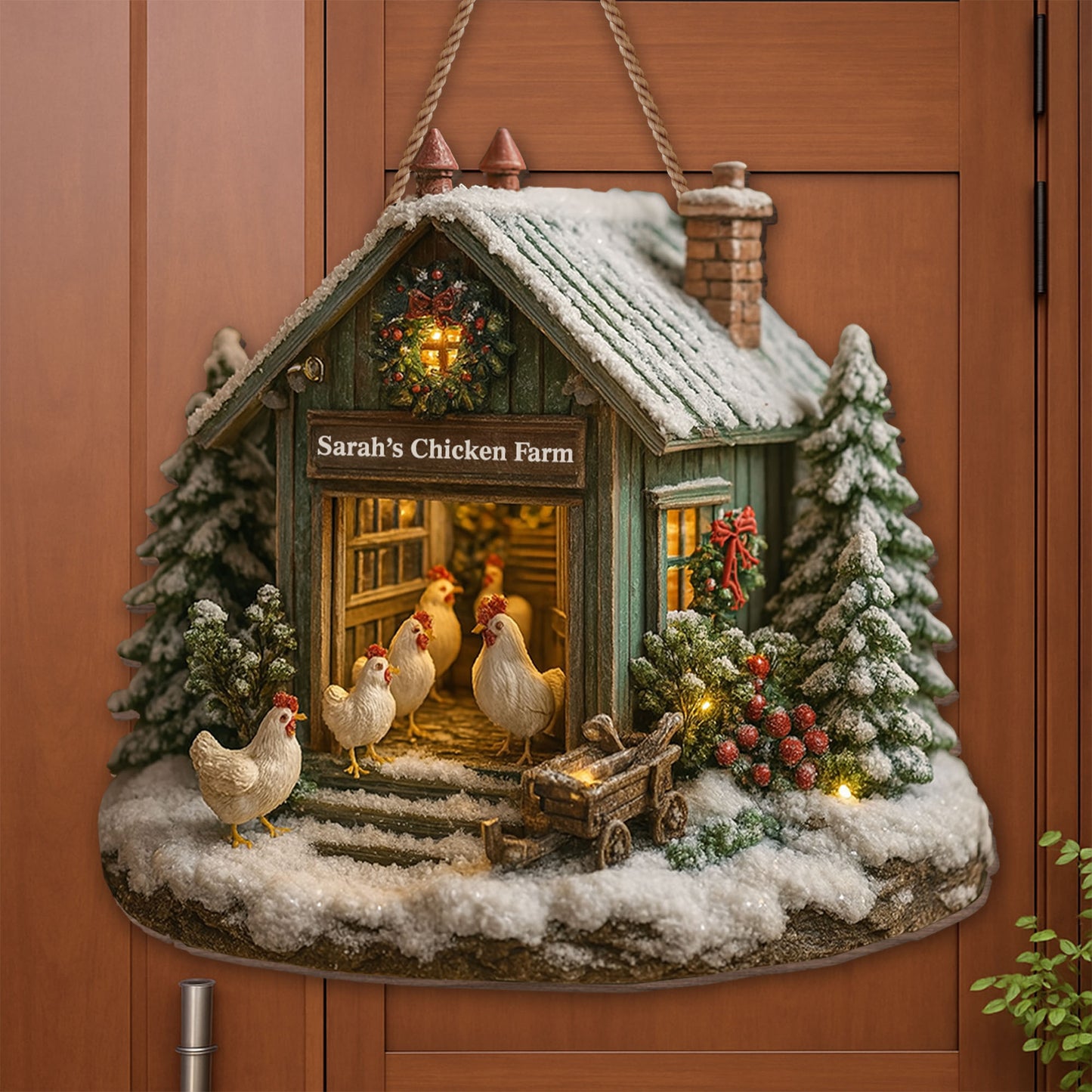 Sarah’s Chicken Farm, Chicken And Farmhouse