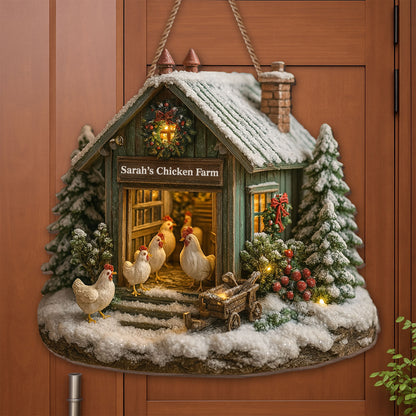 Sarah’s Chicken Farm, Chicken And Farmhouse