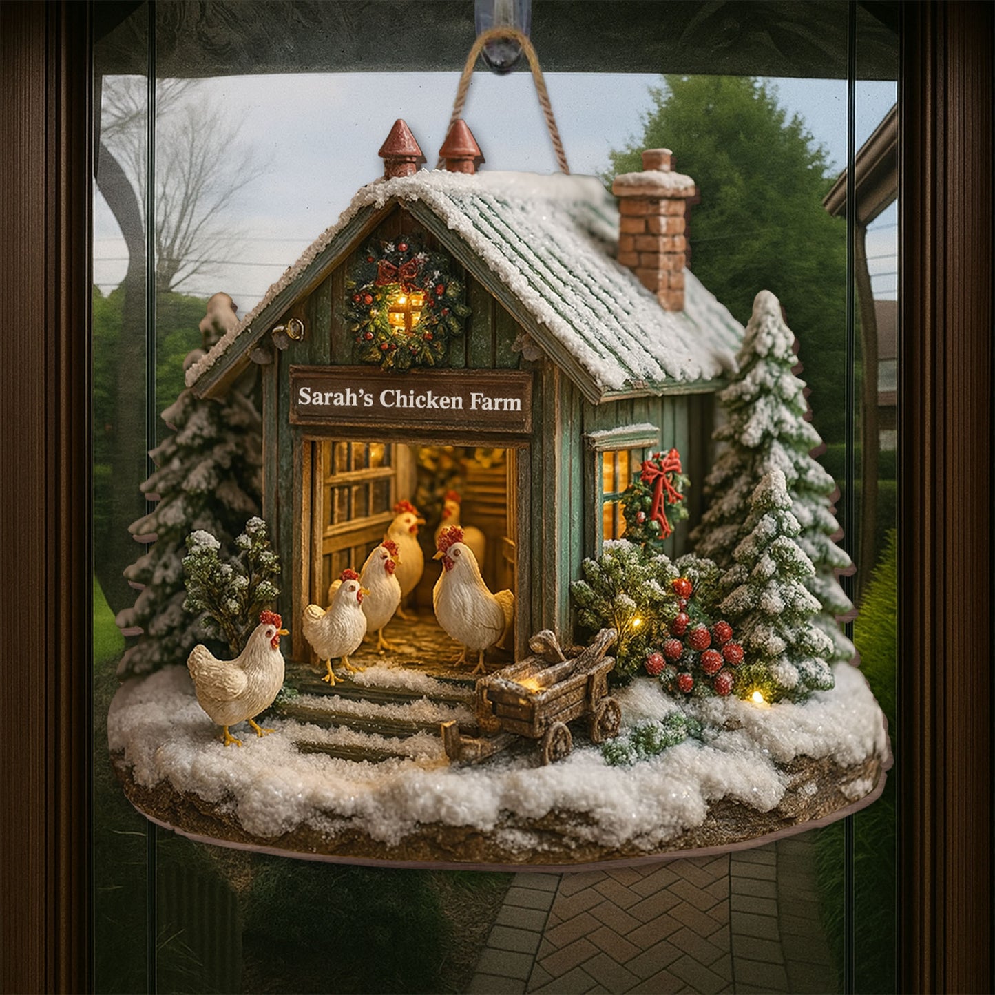 Sarah’s Chicken Farm, Chicken And Farmhouse