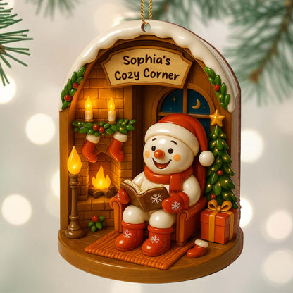 Crea un rincón cálido y acogedor estas fiestas - Adorno de madera personalizado, forma personalizada - XMAS040_WDO