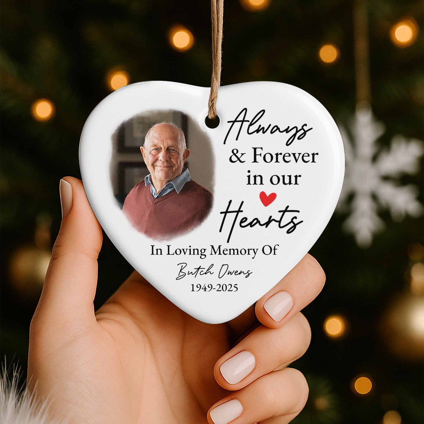 Always & Forever In Our Hearts Heart Photo