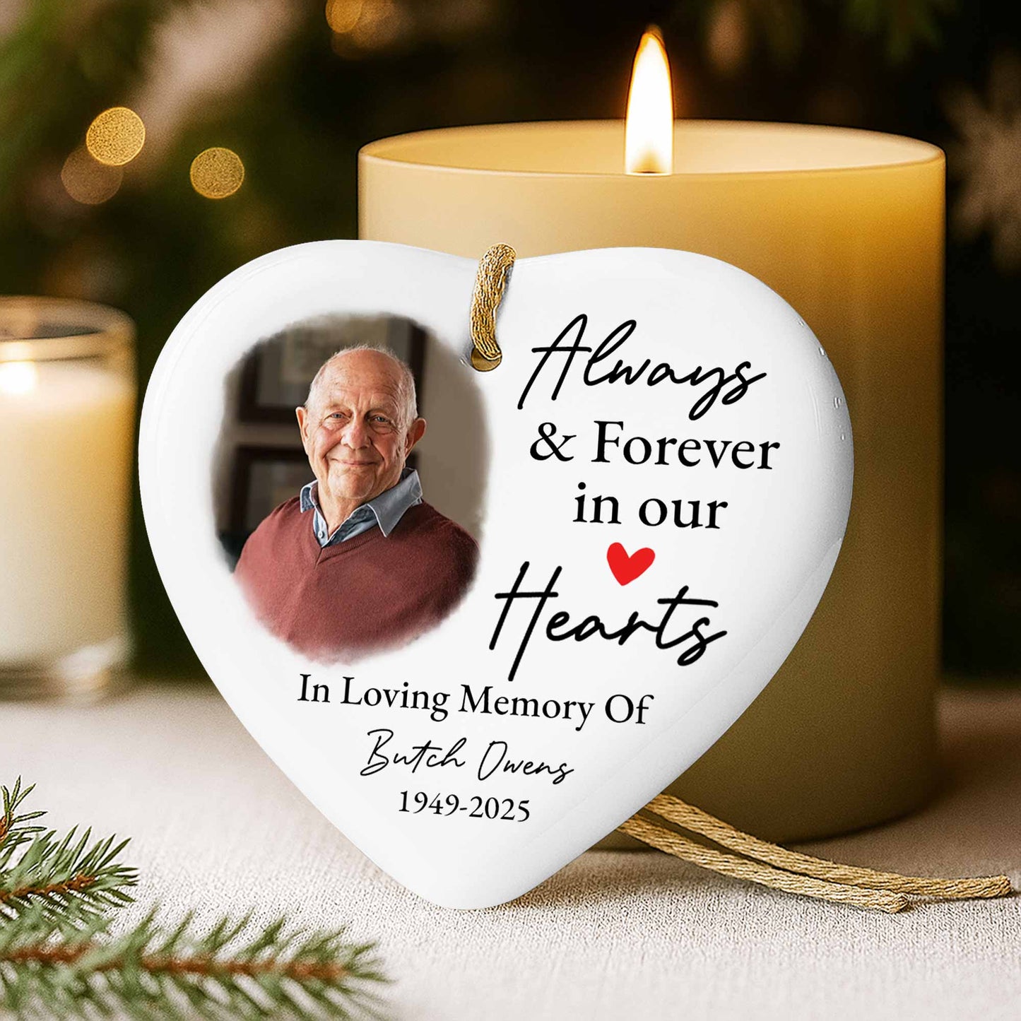 Always & Forever In Our Hearts Heart Photo