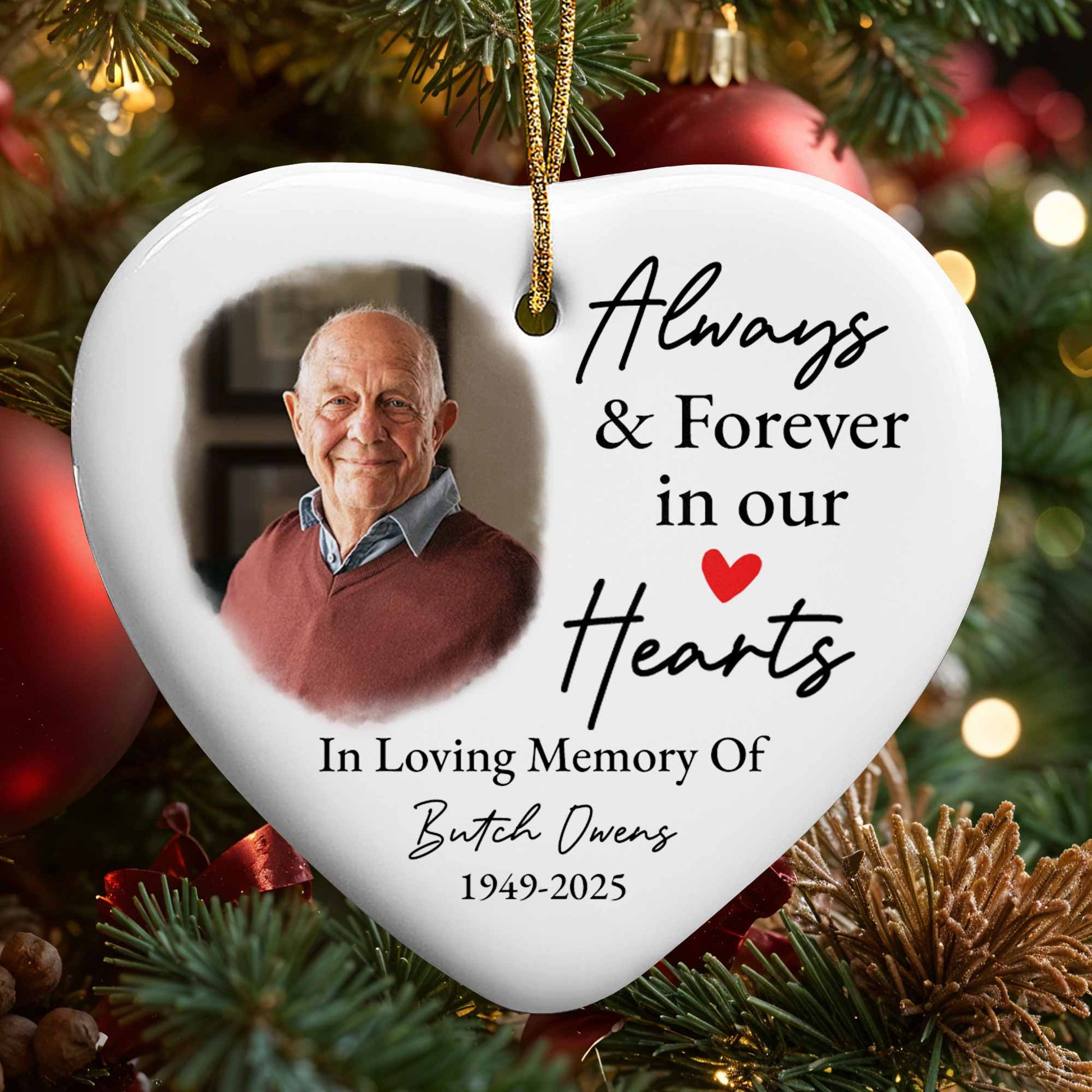 Always & Forever In Our Hearts Heart Photo