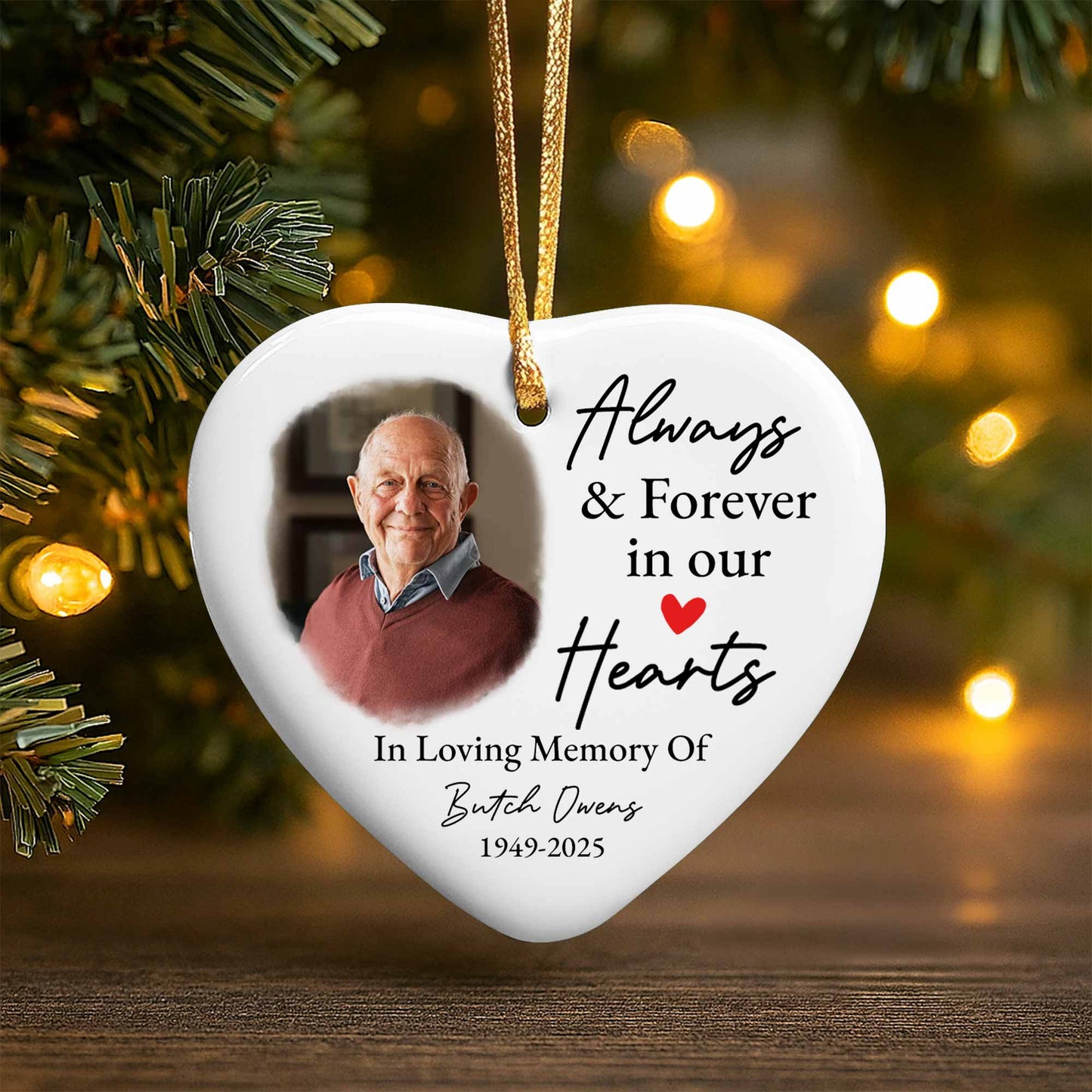 Always & Forever In Our Hearts Heart Photo