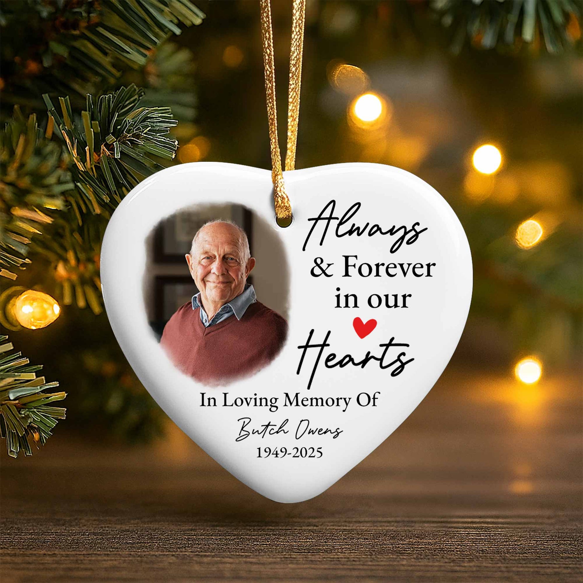 Always & Forever In Our Hearts Heart Photo