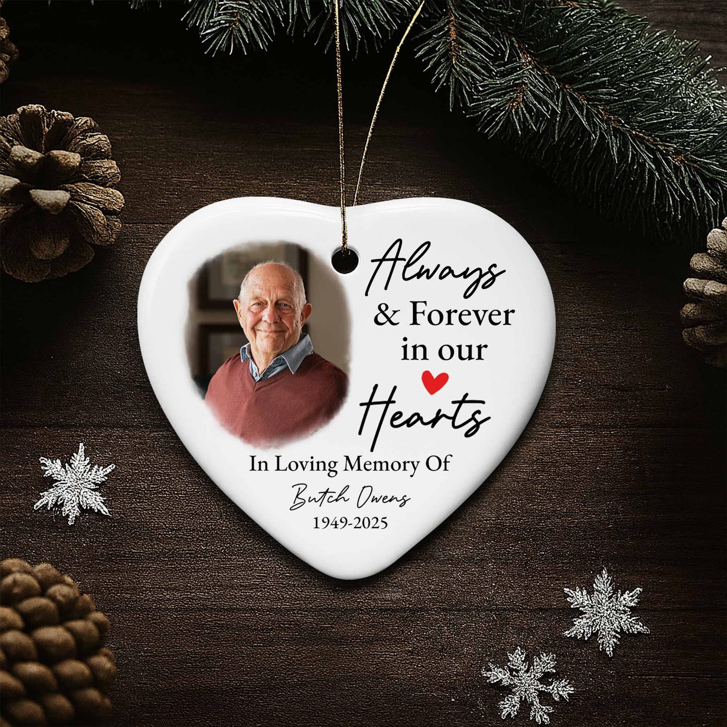 Always & Forever In Our Hearts Heart Photo