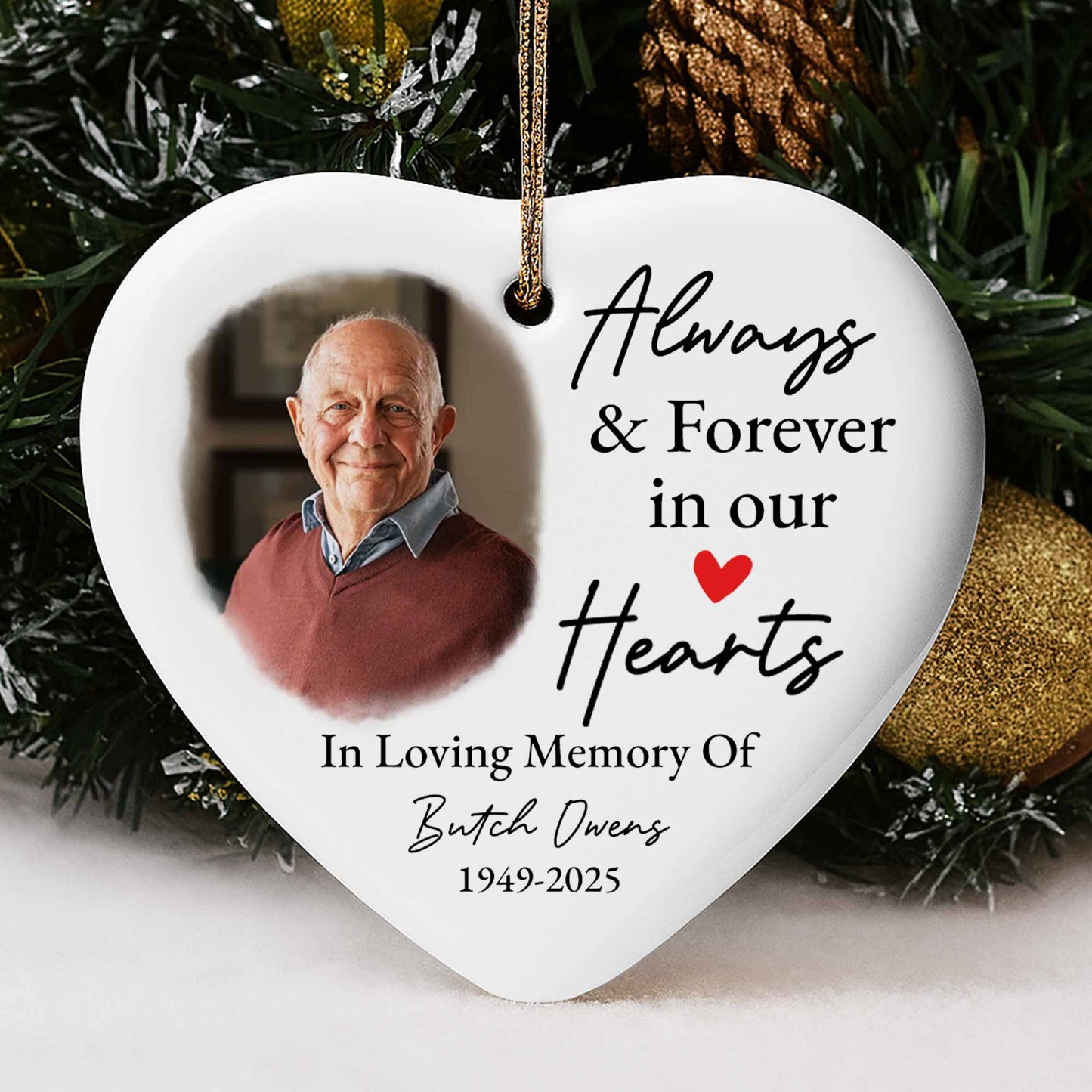 Always & Forever In Our Hearts Heart Photo