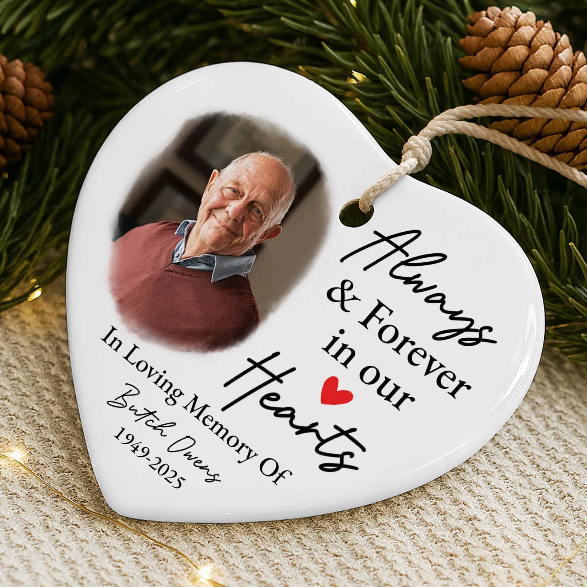 Always & Forever In Our Hearts Heart Photo