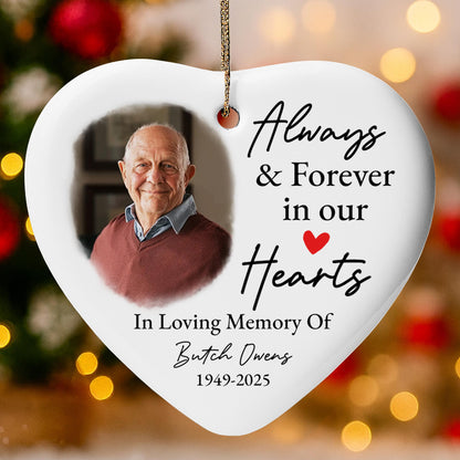 Always & Forever In Our Hearts Heart Photo