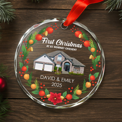 First Christmas At New Home with Festive Ornaments