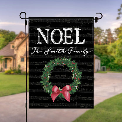 NOEL Christmas Wreath Music Notes