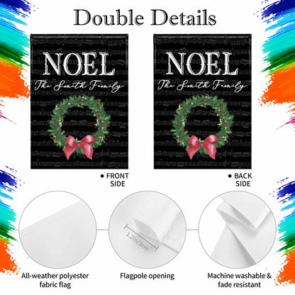 NOEL Christmas Wreath Music Notes