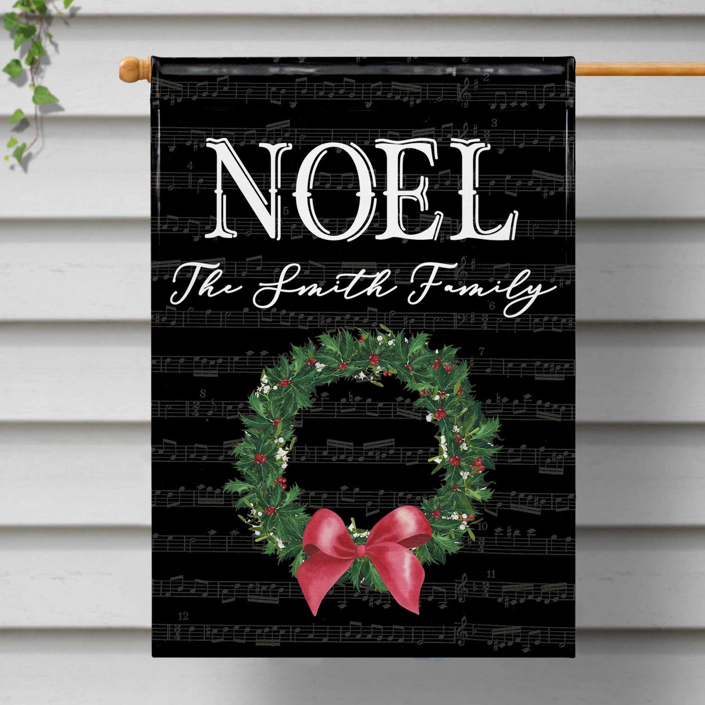 NOEL Christmas Wreath Music Notes