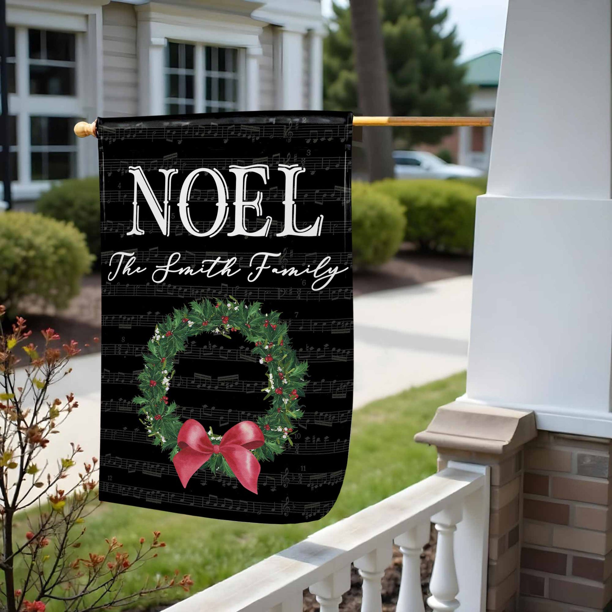 NOEL Christmas Wreath Music Notes