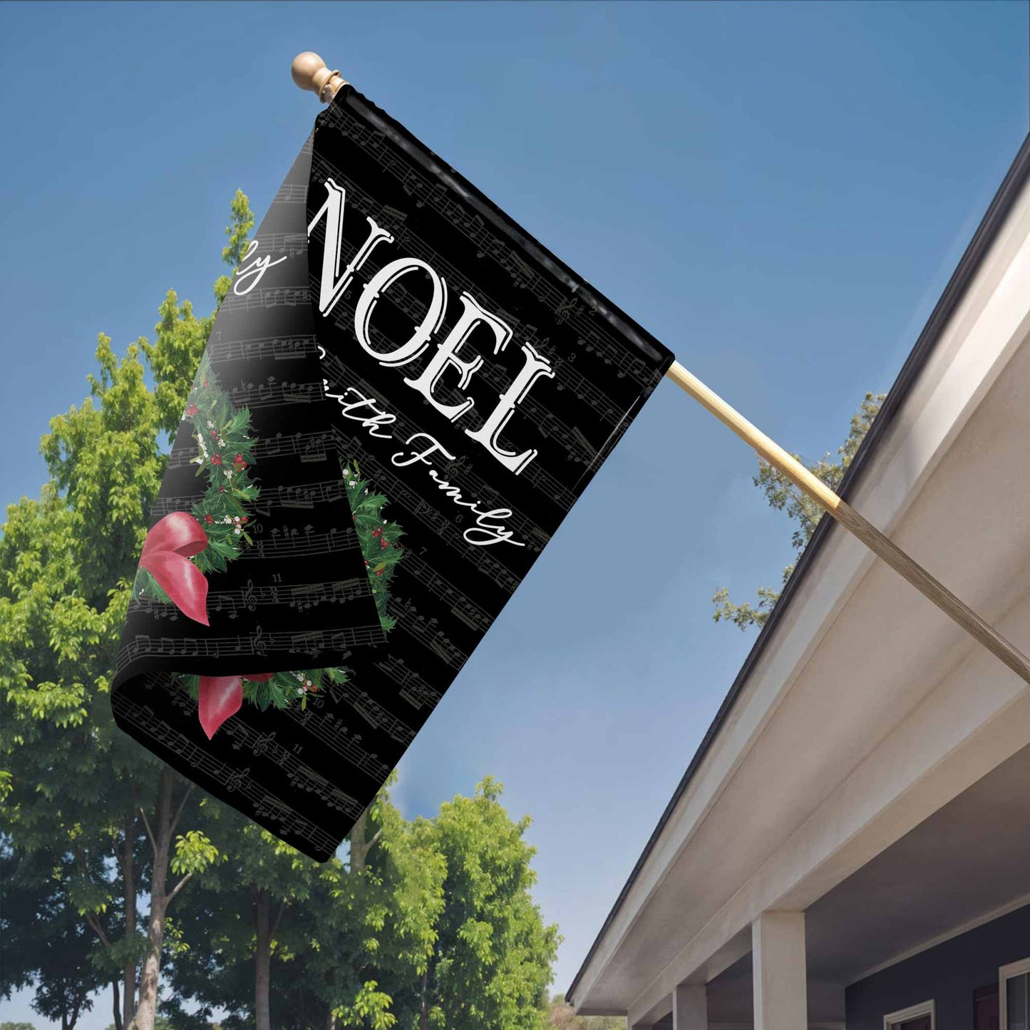 NOEL Christmas Wreath Music Notes