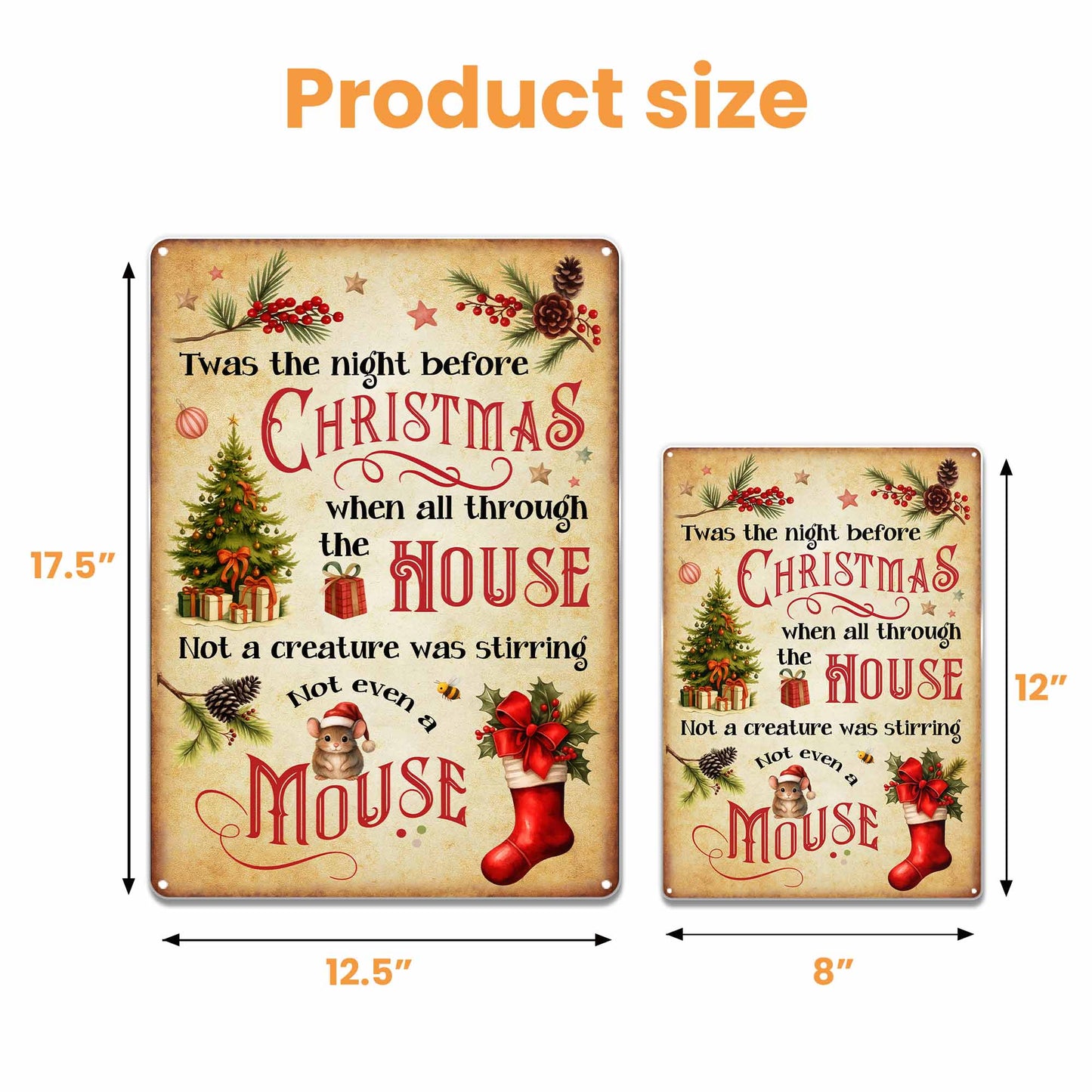 Twas The Night Before Christmas, Christmas Tree And Gifts