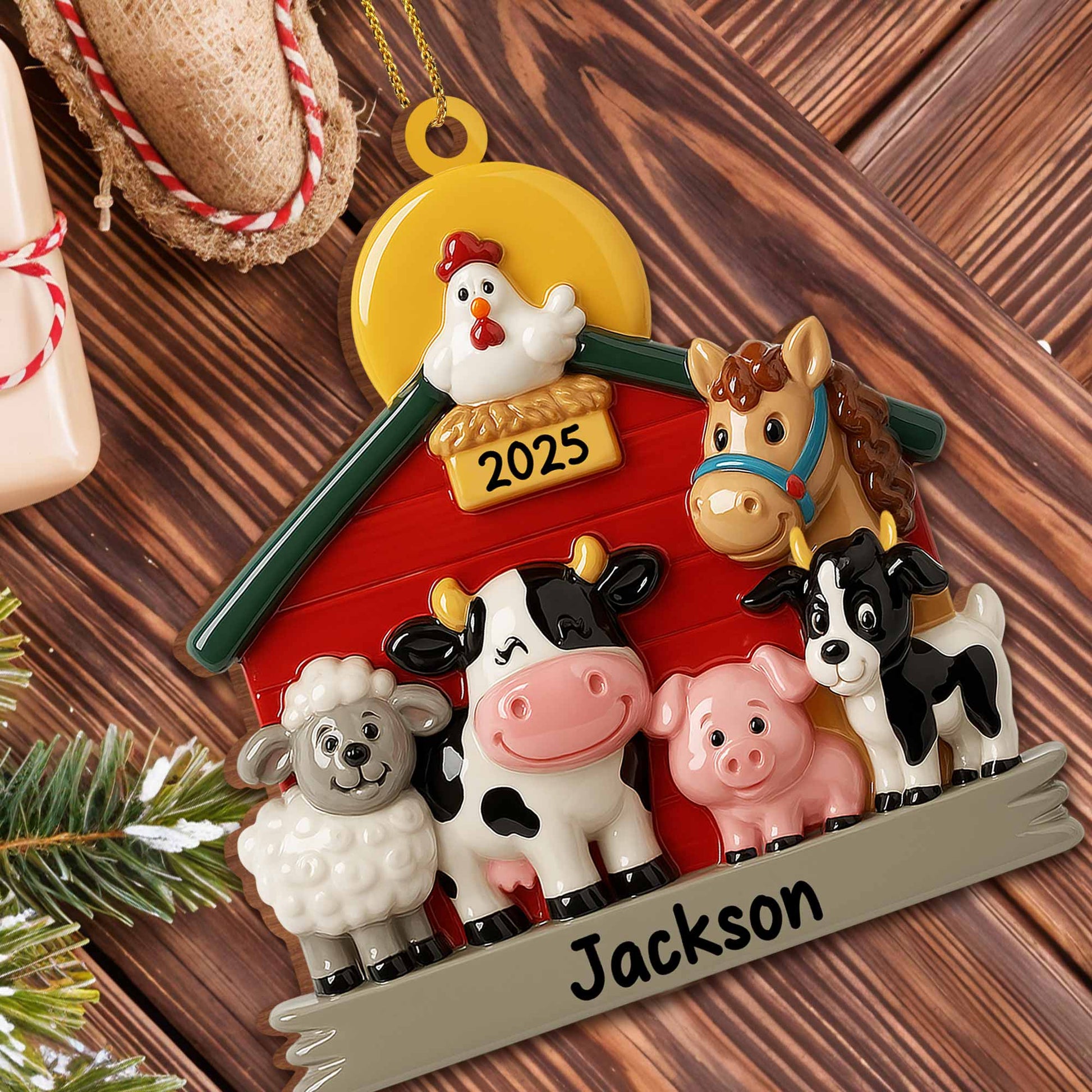 Celebrate With Our Charming Farm Animal Ornaments