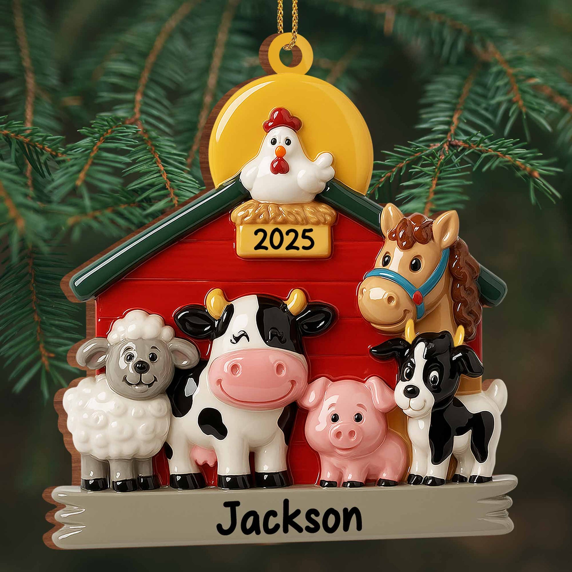 Celebrate With Our Charming Farm Animal Ornaments