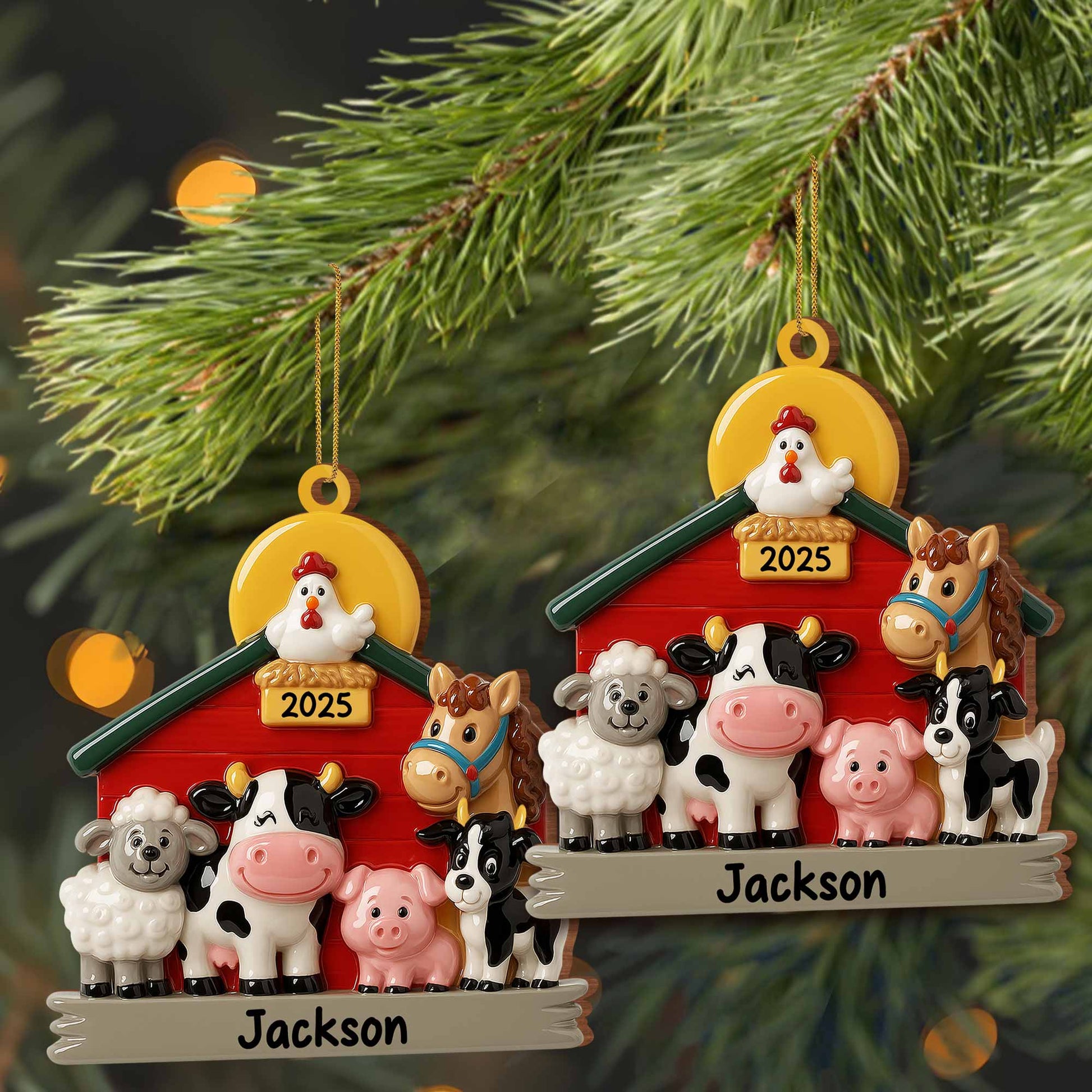Celebrate With Our Charming Farm Animal Ornaments