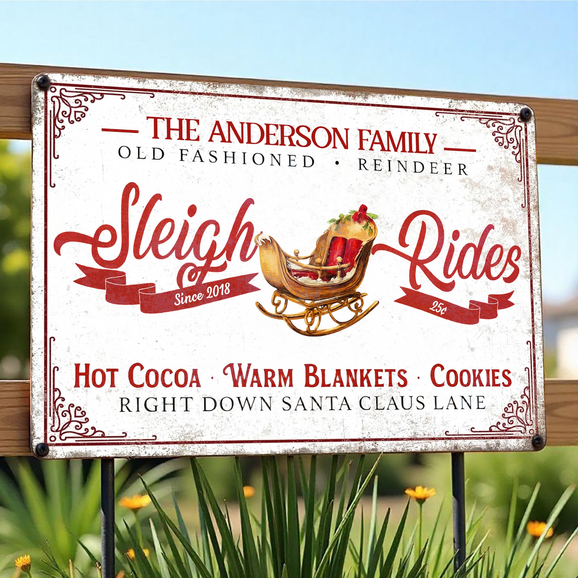 Old Fashioned Reindeer Sleigh Rides With Hot Cocoa and Cookies