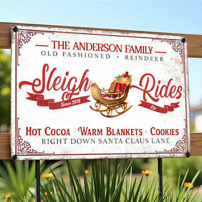 Old Fashioned Reindeer Sleigh Rides With Hot Cocoa and Cookies