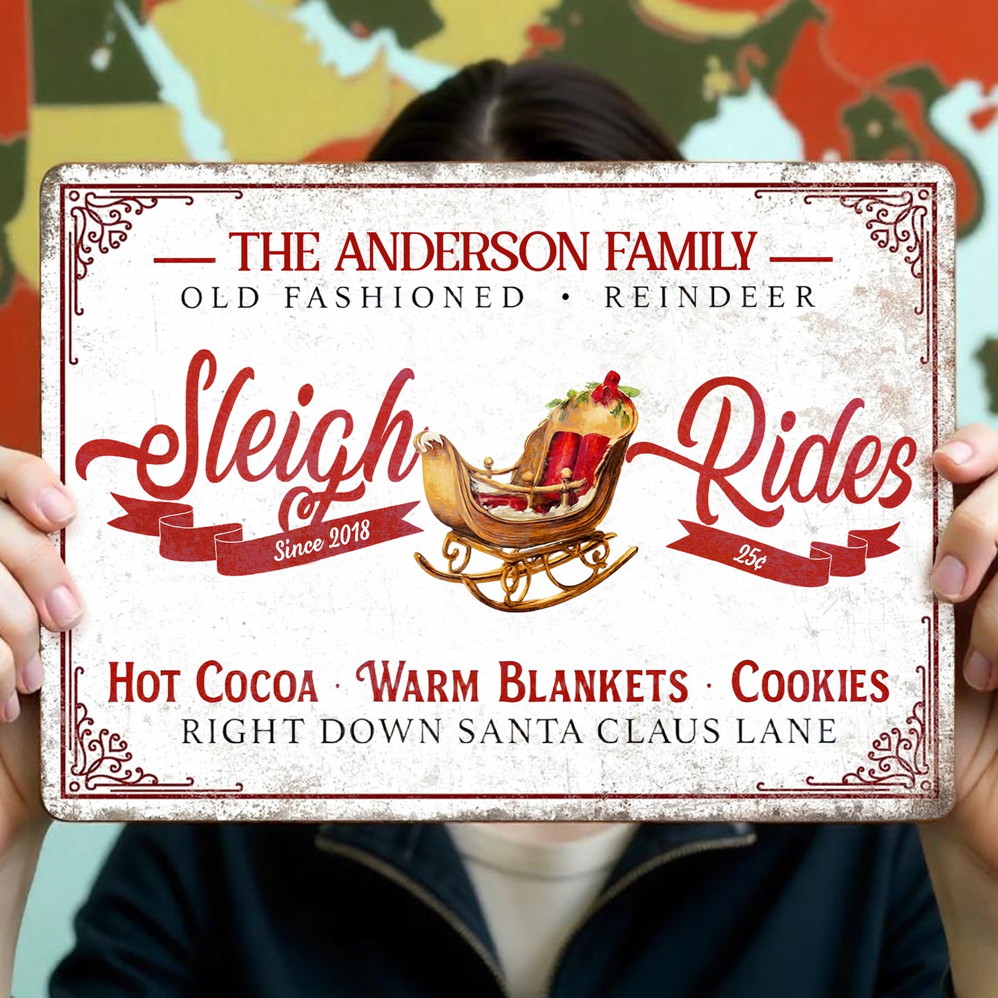 Old Fashioned Reindeer Sleigh Rides With Hot Cocoa and Cookies