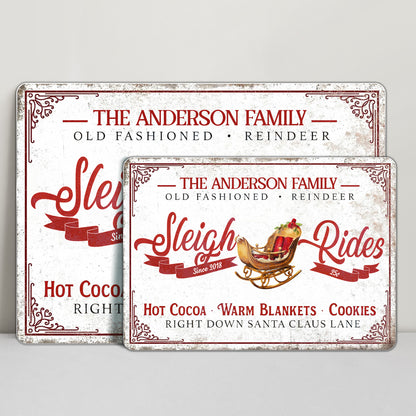 Old Fashioned Reindeer Sleigh Rides With Hot Cocoa and Cookies