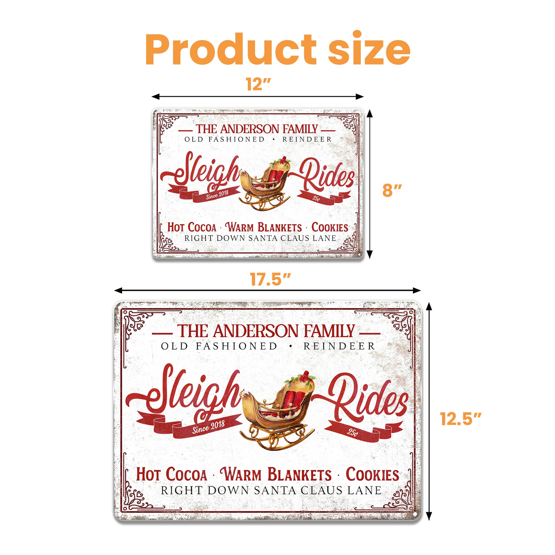 Old Fashioned Reindeer Sleigh Rides With Hot Cocoa and Cookies