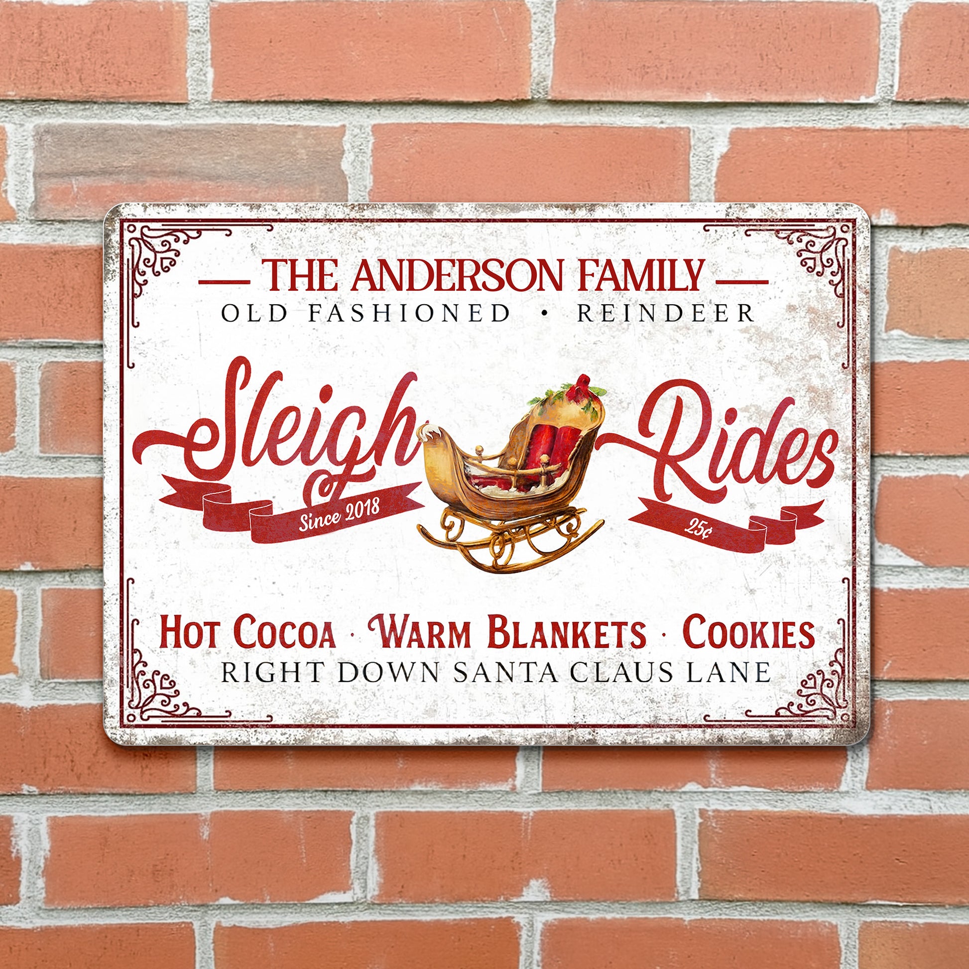 Old Fashioned Reindeer Sleigh Rides With Hot Cocoa and Cookies