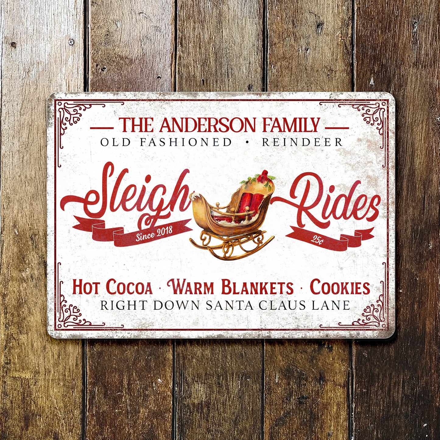 Old Fashioned Reindeer Sleigh Rides With Hot Cocoa and Cookies