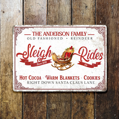 Old Fashioned Reindeer Sleigh Rides With Hot Cocoa and Cookies