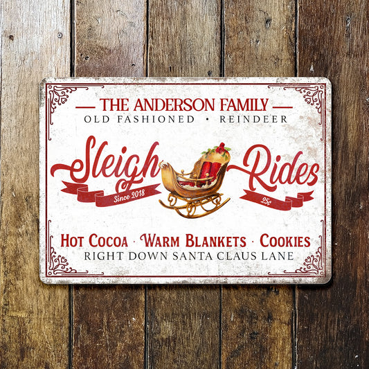 Old Fashioned Reindeer Sleigh Rides With Hot Cocoa and Cookies