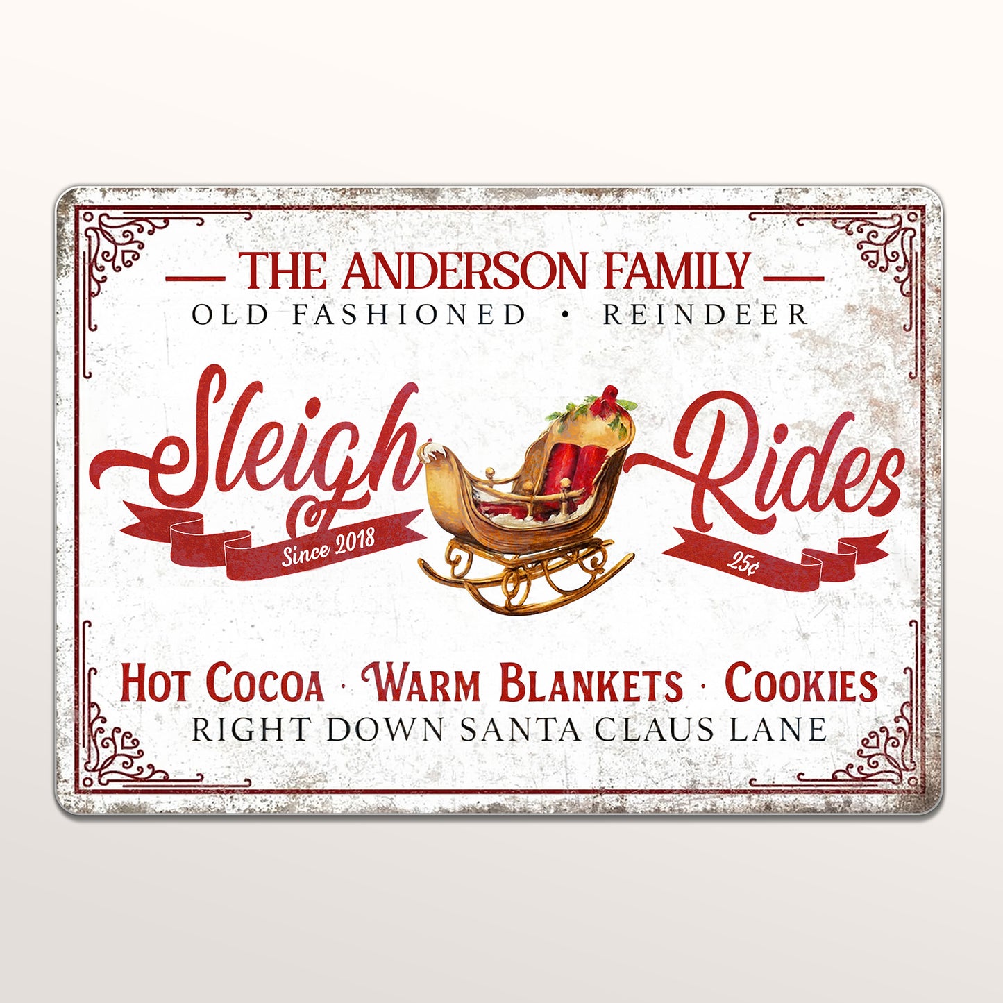 Old Fashioned Reindeer Sleigh Rides With Hot Cocoa and Cookies