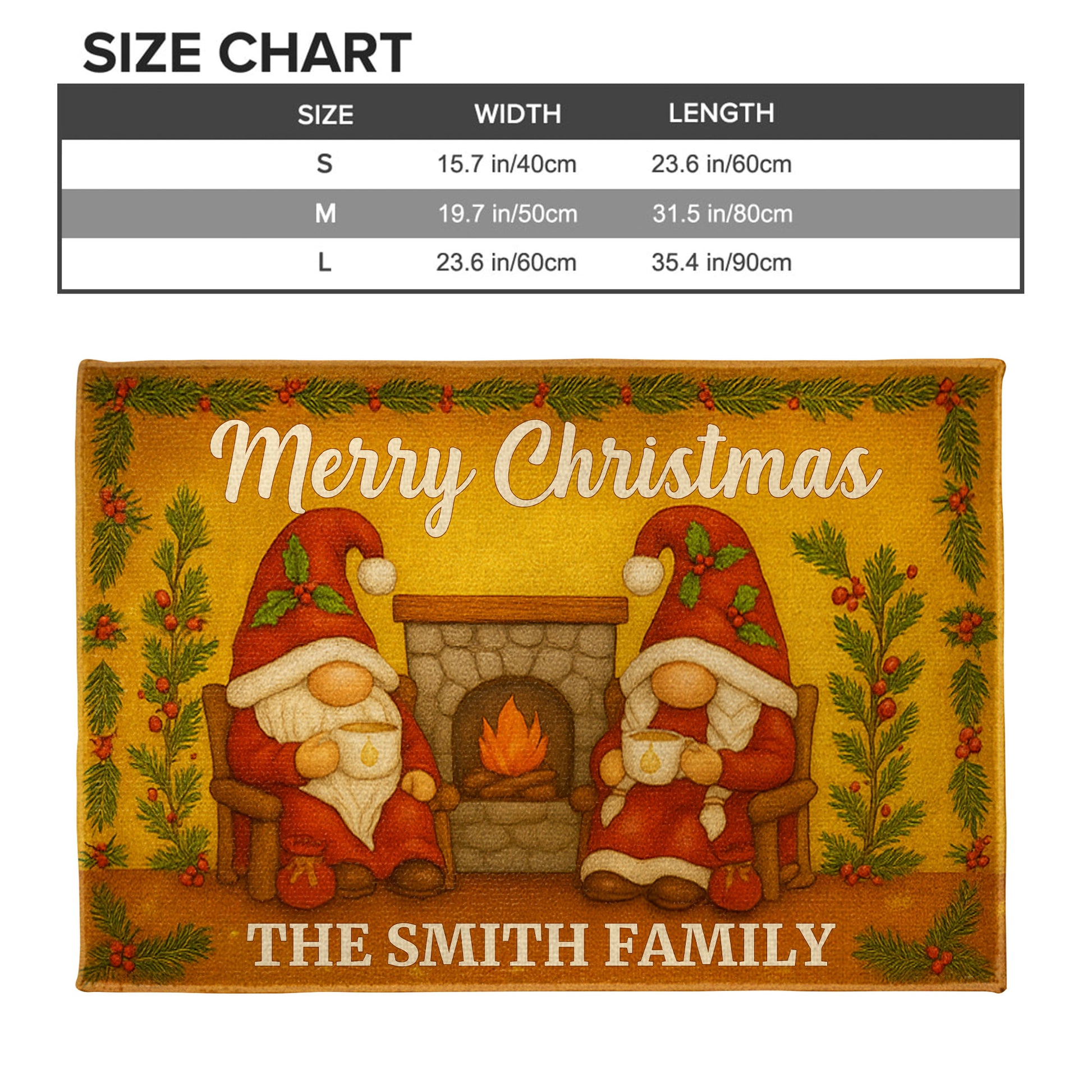 Merry Christmas With Santa Claus And Fireplace