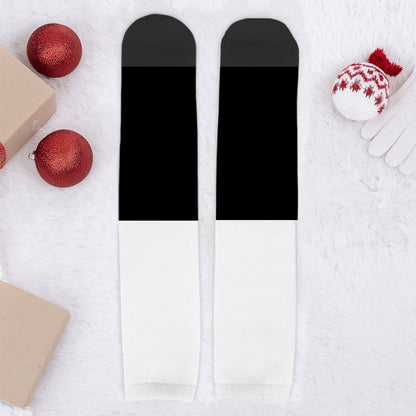 Festive Elf Boots On Cozy Christmas Socks