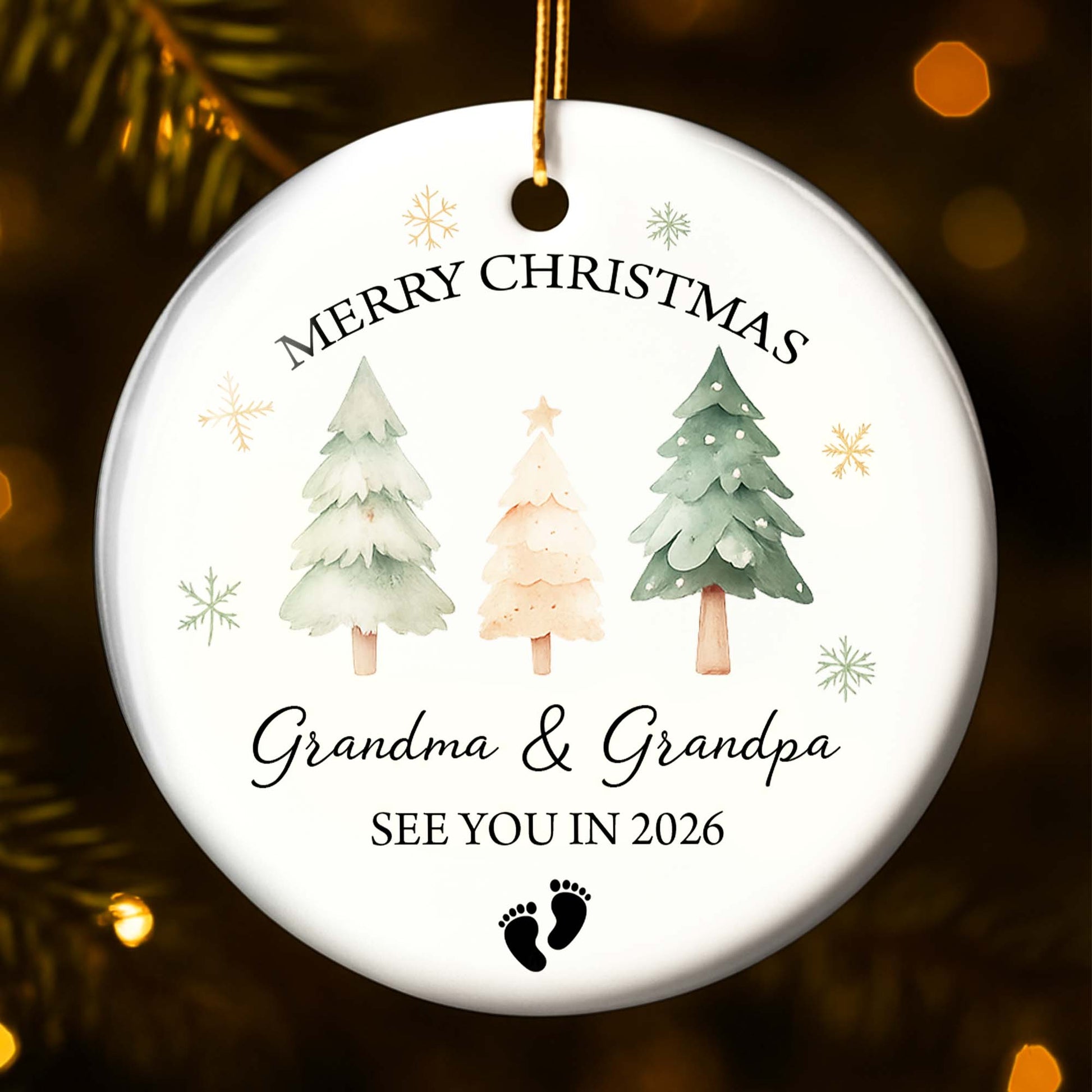 Merry Christmas See You In [Year] With Christmas Trees